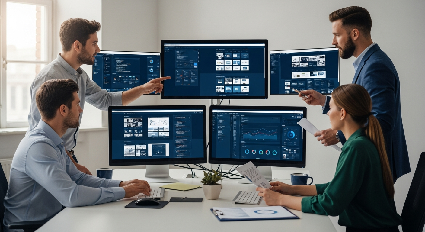 GrowLocal Labs digital marketing team collaborating on web design projects for Greater Moncton businesses