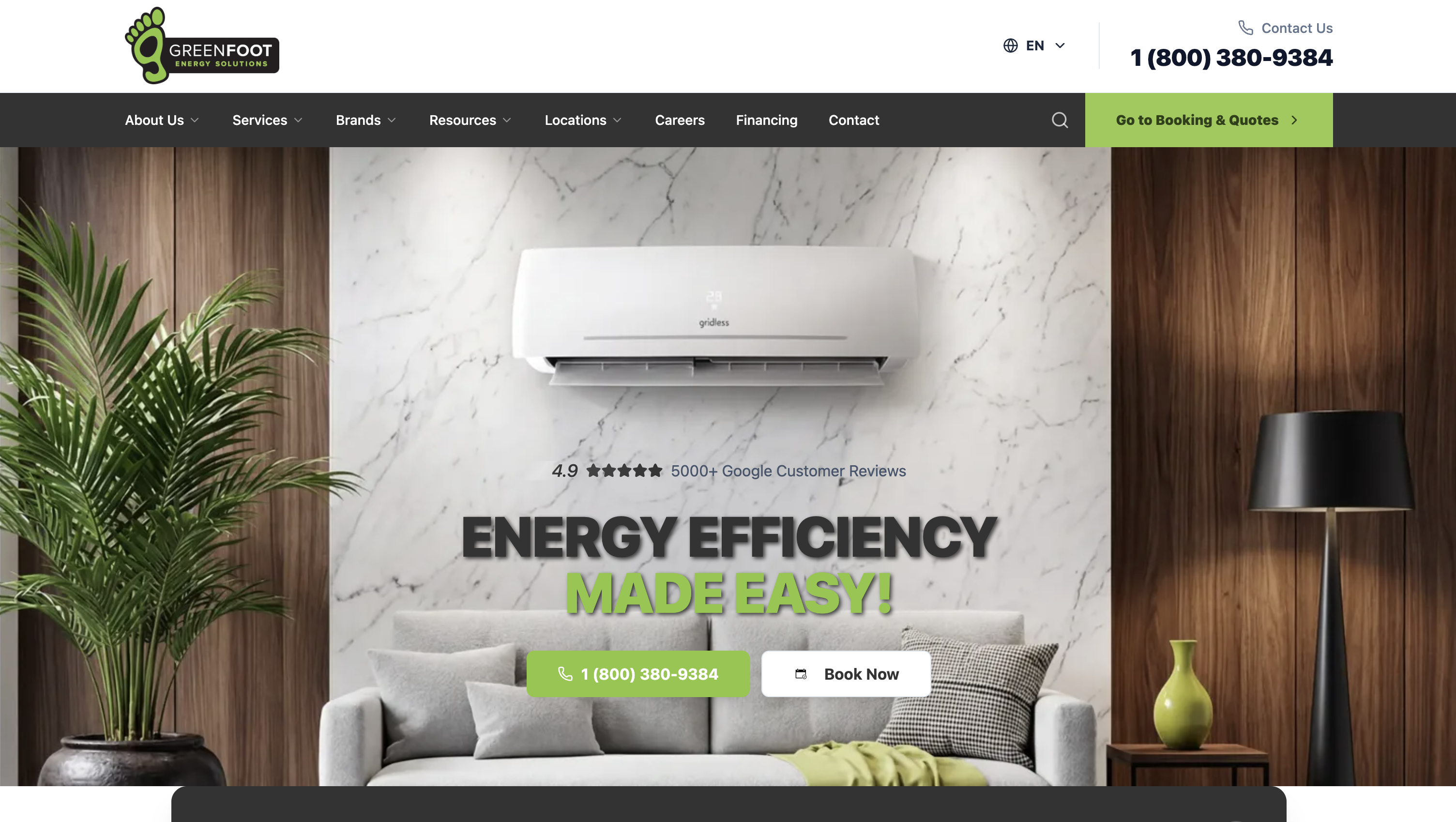 Greenfoot Energy Solutions website