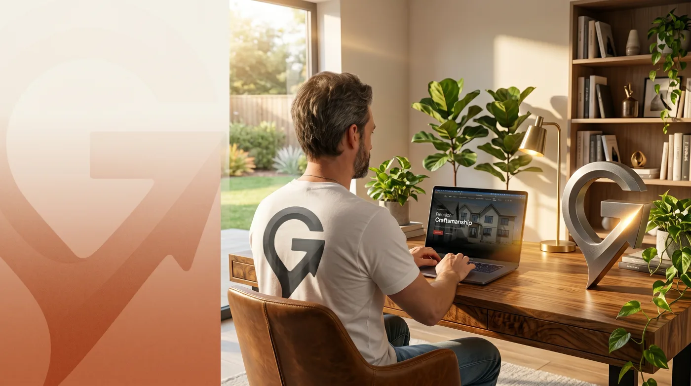 GrowLocal Labs designer crafting a custom website